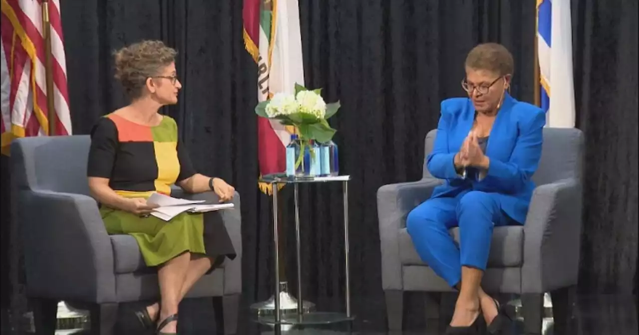 Bass, Caruso discuss the LA City Hall scandal and antisemitic hate crimes in latest forum