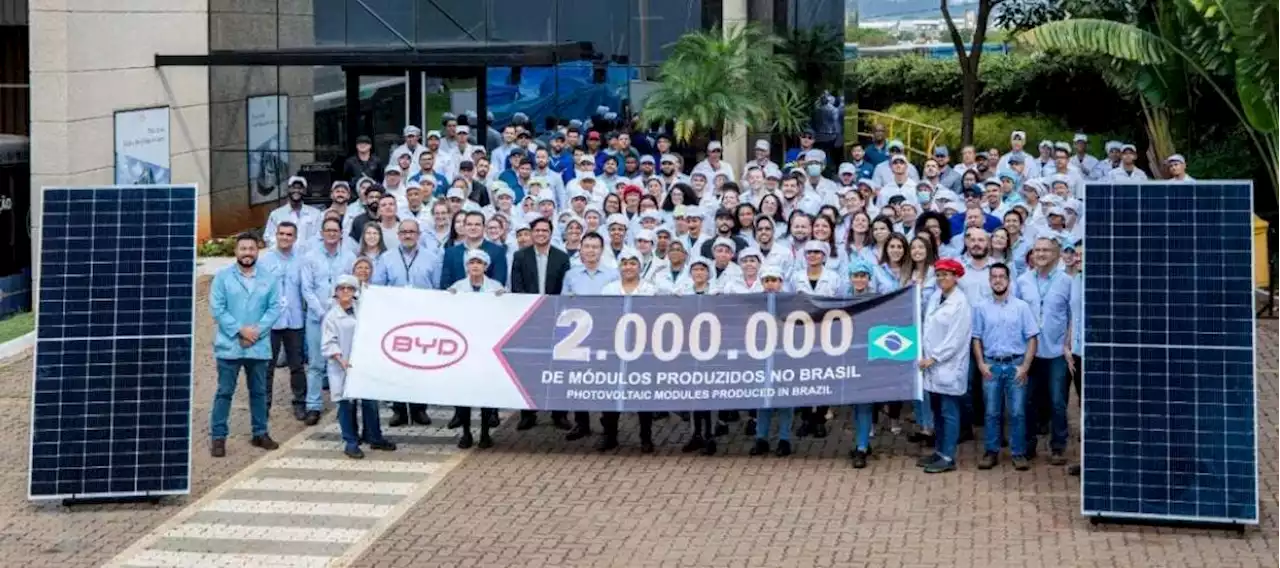 BYD Produces Over 2 Million Solar Modules In Brazil