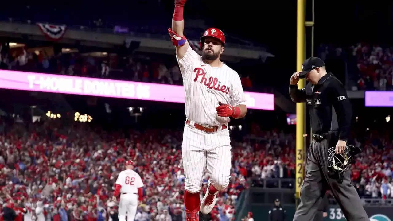 Schwarber powers Phillies in postseason with mythical homers – KGET 17