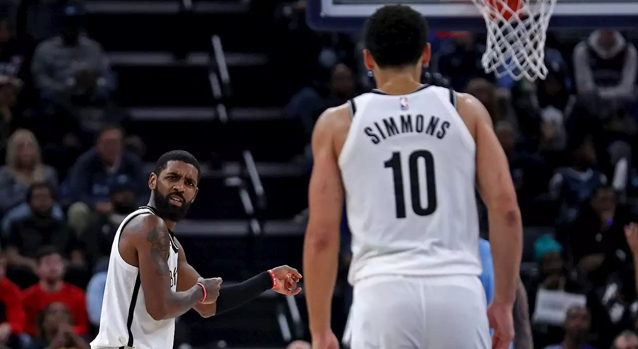 Nets' Kyrie Irving screams at Ben Simmons after teammate's timid decision