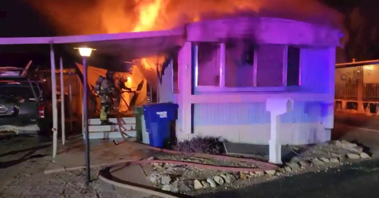 Mobile home on Fairview heavily damaged over the weekend