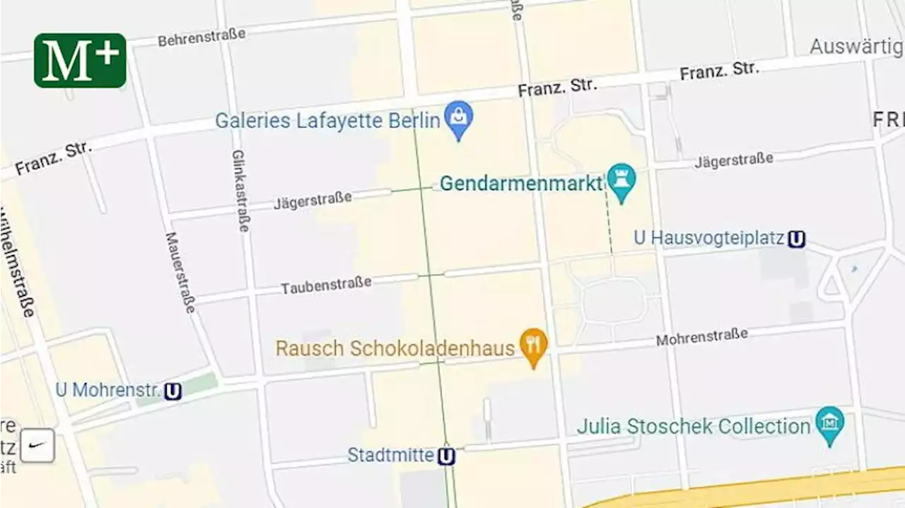 Friedrichstraße: Bei Google Maps steht der Status schon fest