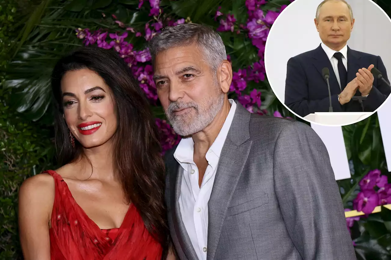 Amal Clooney reveals her son, 5, drew picture of prison and said ‘Putin should be here’