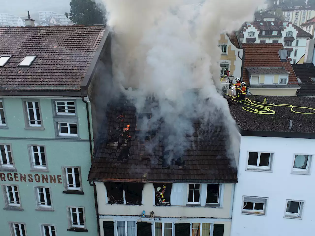 Stadt St.Gallen SG: Brand einer Dachstockwohnung – 2. Meldung