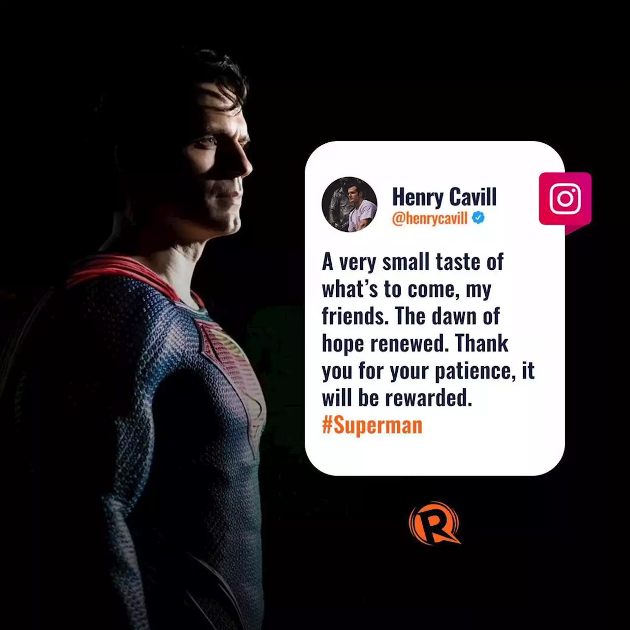 ‘The dawn of hope renewed’: Henry Cavill confirms return as Superman