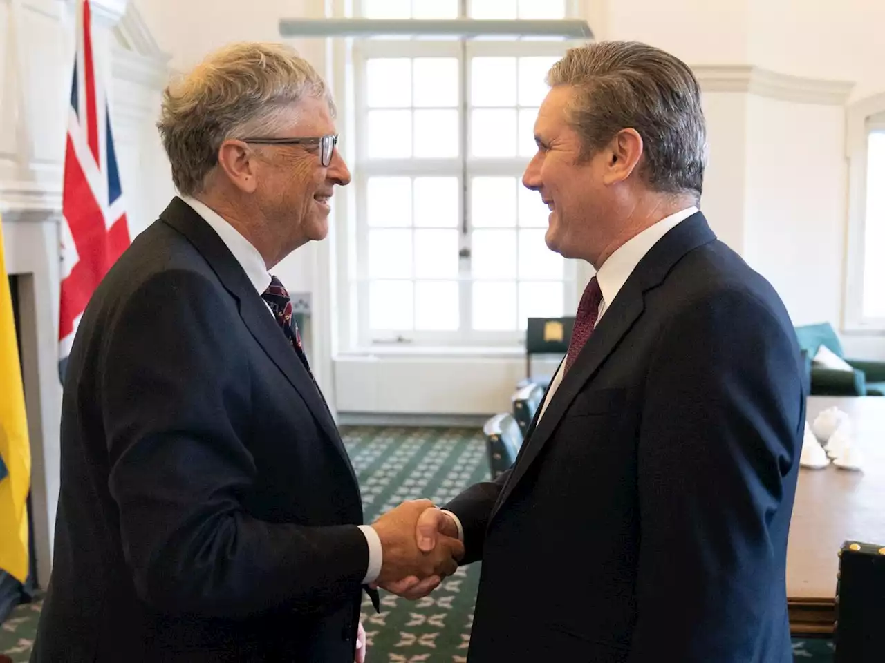 Keir Starmer meets Bill Gates in Parliament