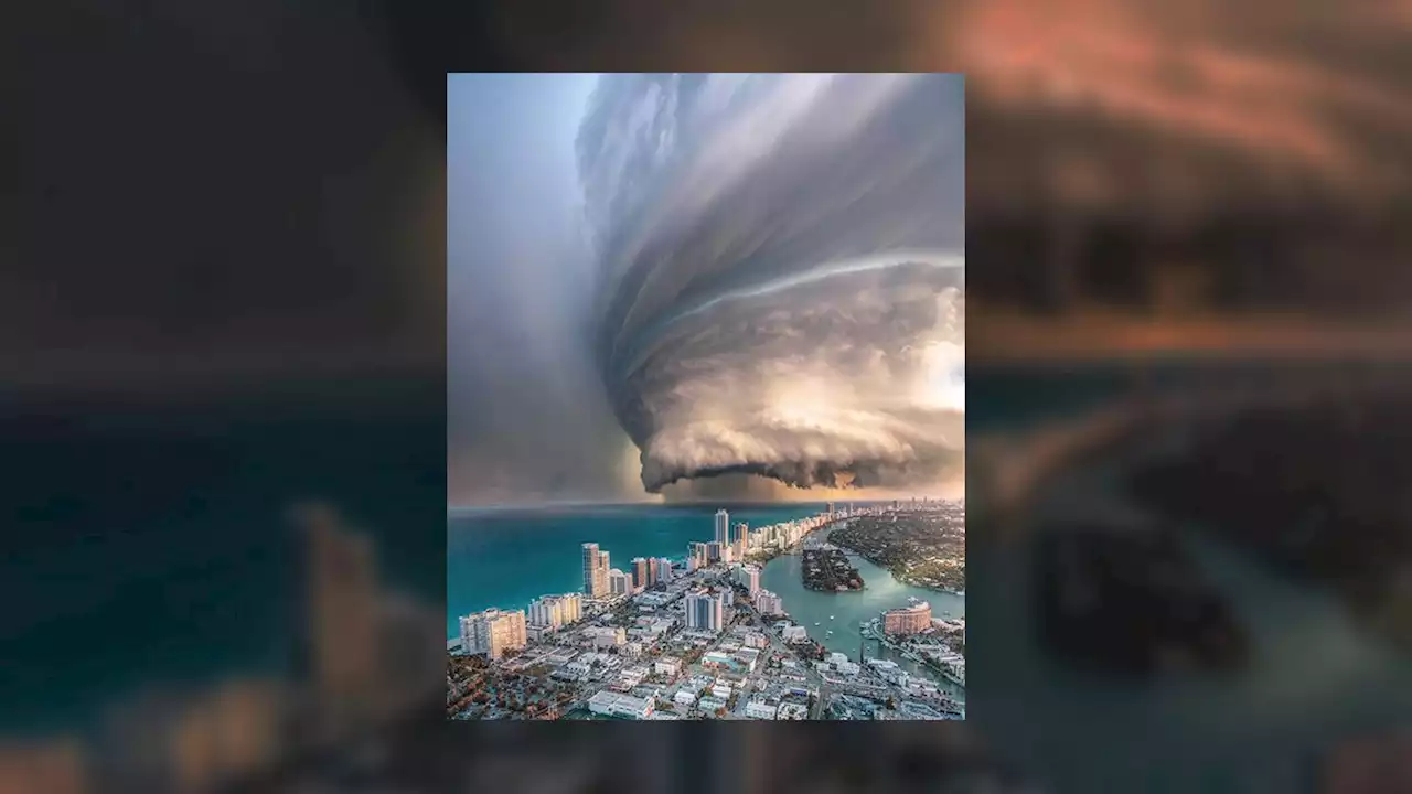 Fake Photo Doesn't Show Real Hurricane Over Miami, Florida