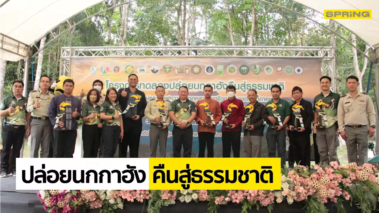 องค์การสวนสัตว์ฯ ปล่อยนกกาฮังคืนสู่ธรรมชาติ