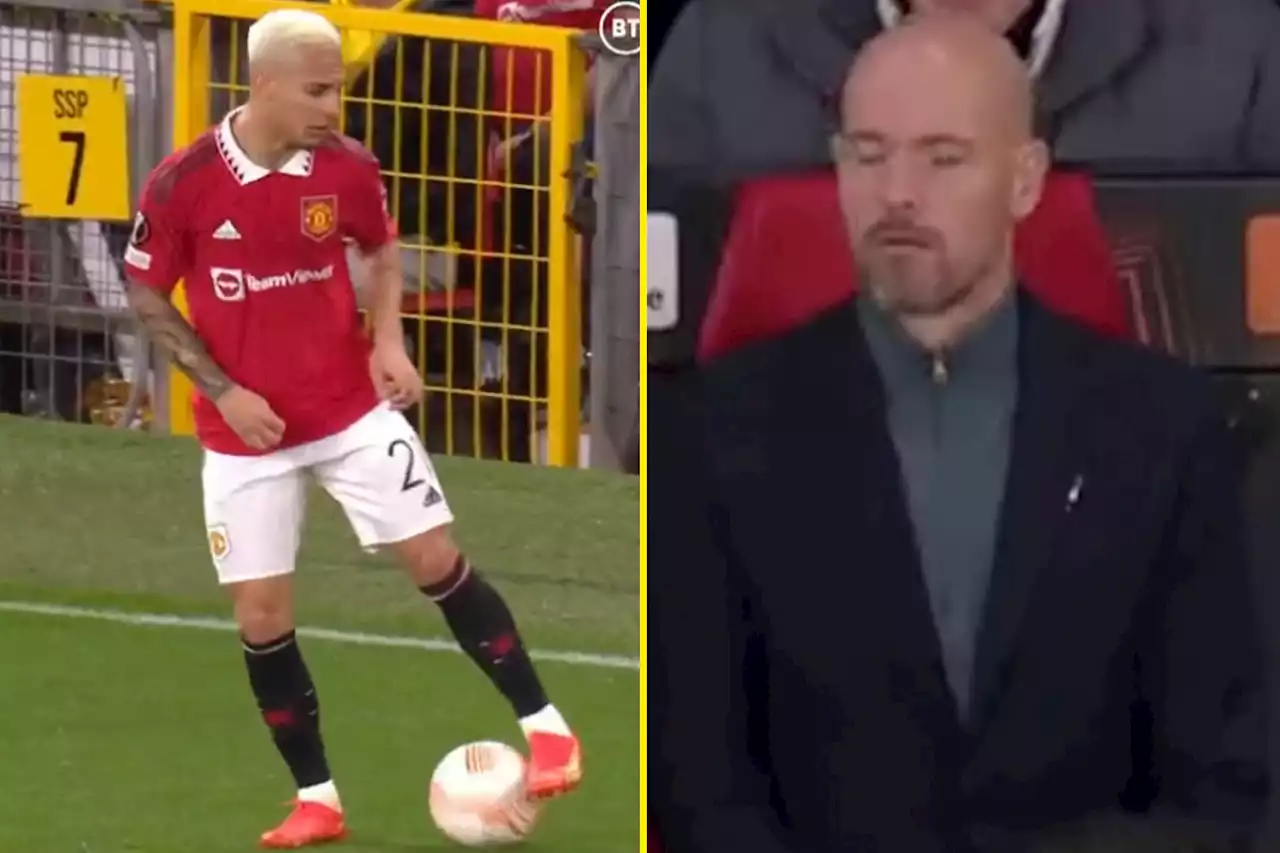 Ten Hag takes Antony off at half-time after 'embarrassing' piece of showboating against Sheriff