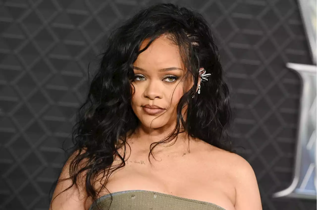 Rihanna Goes Gray for ‘Black Panther: Wakanda Forever’ Premiere in Shimmering Wraparound Rick Owens Dress