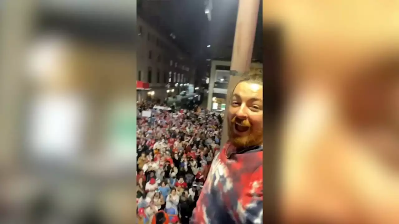 Center City pole climber arrested during Phillies celebrations has message for other fans