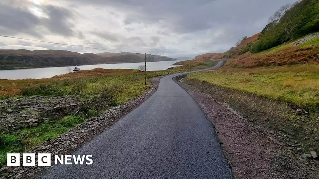 Tiny Kerrera gets first tarred road across island