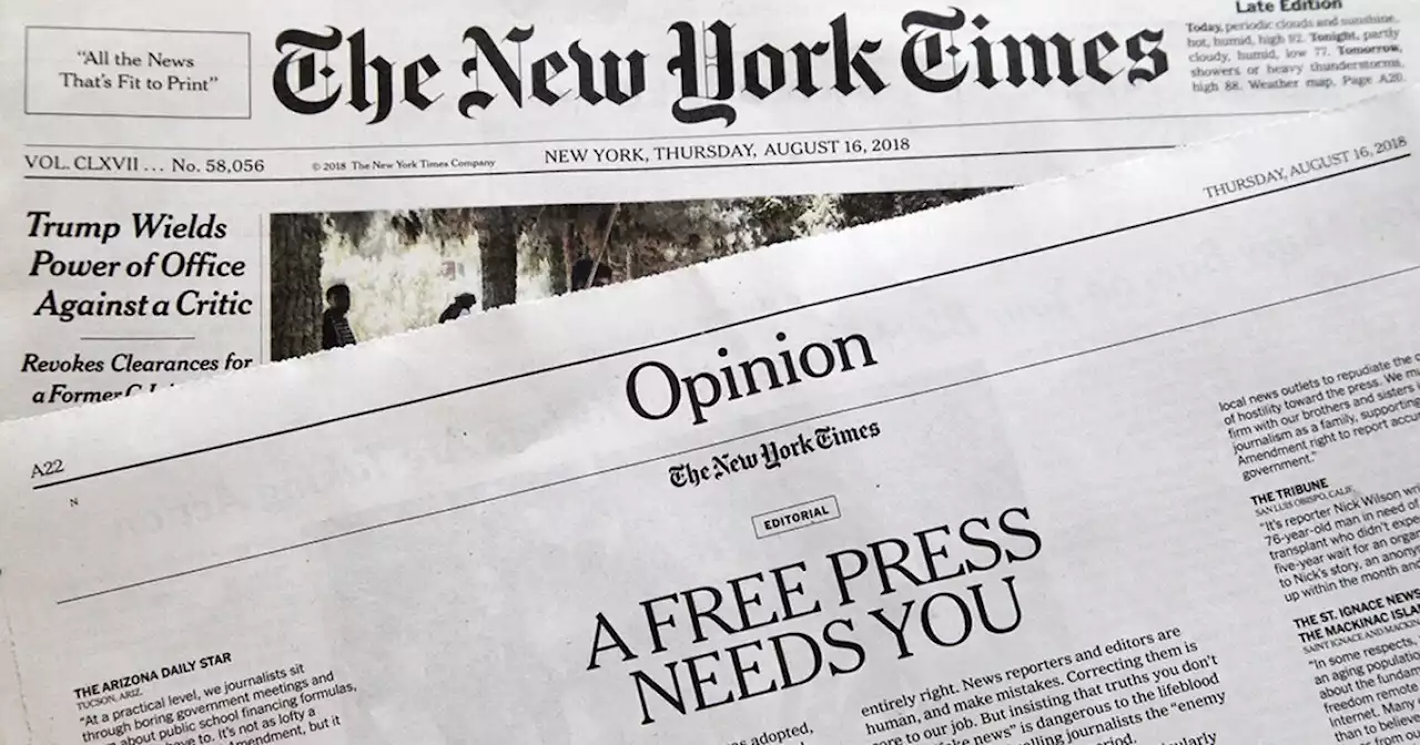 Washington Post belatedly admits that the New York Times wronged James Bennet over that Tom Cotton op-ed