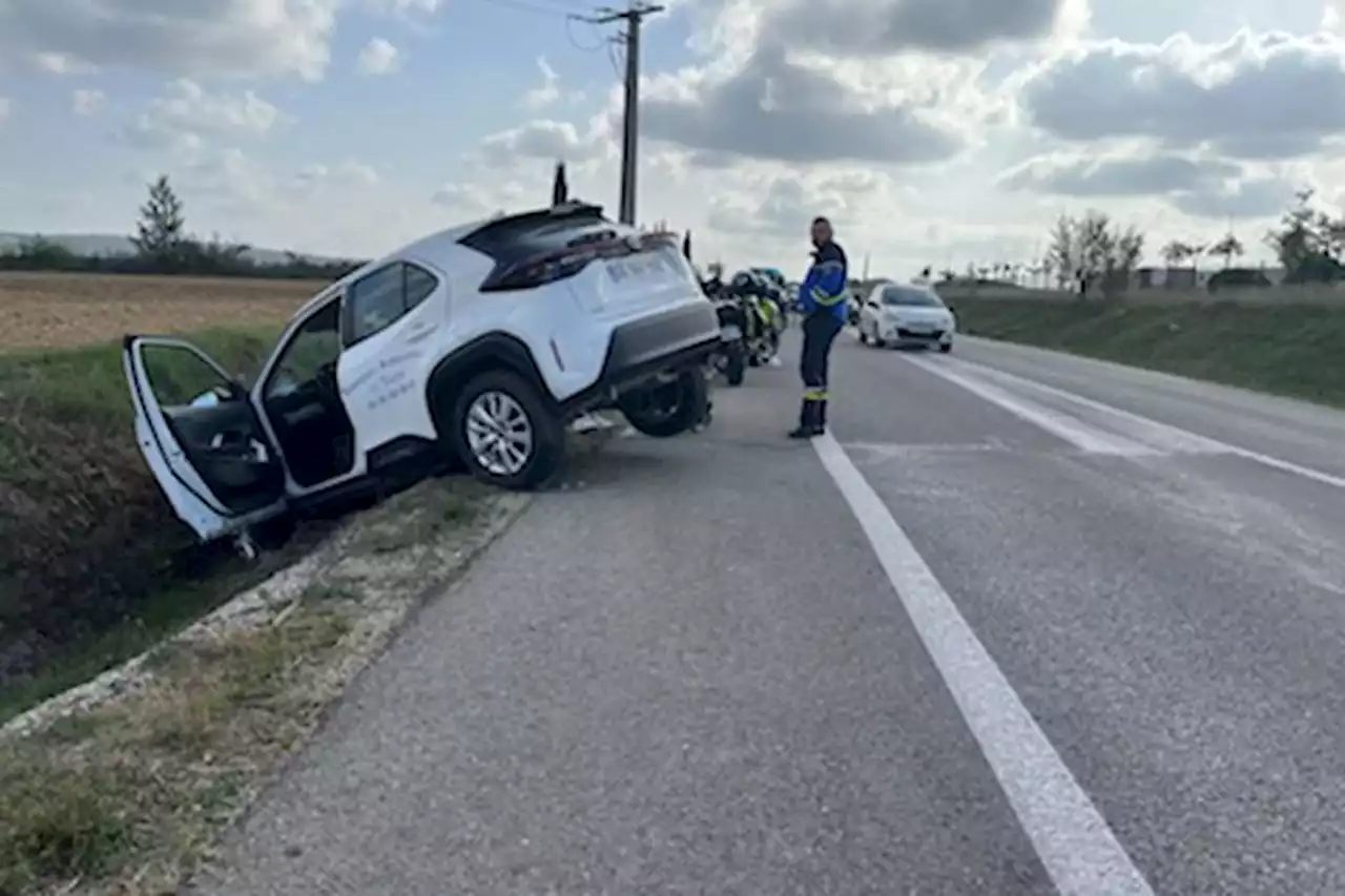 Gard : l'ambulance termine sa course au fossé, le conducteur testé positif à la drogue