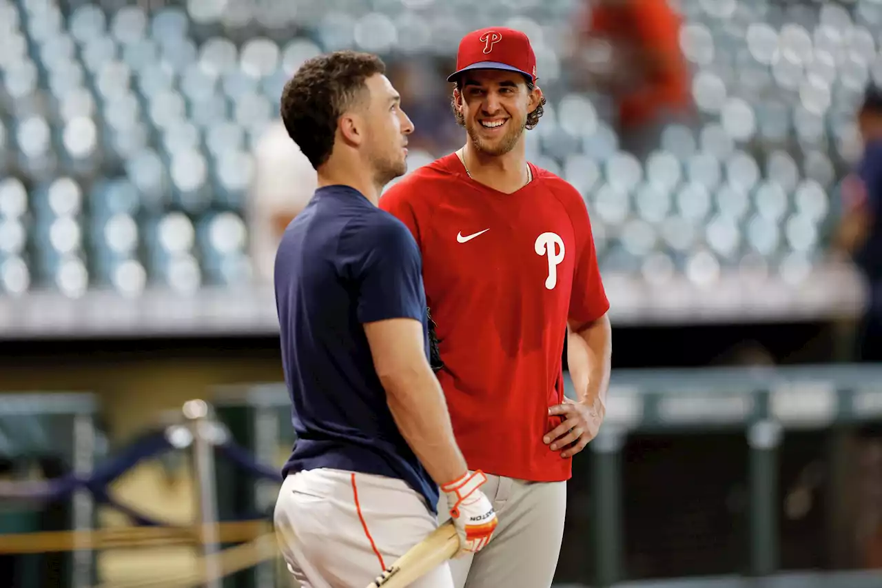 'I was the messy one': Astros' Alex Bregman, Aaron Nola recall days as college roommates