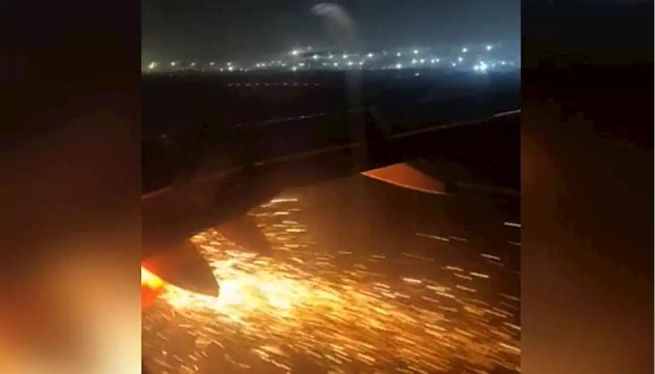 بھارتی طیارے کے انجن میں ٹیک آف کے دوران آگ بھڑک اٹھی