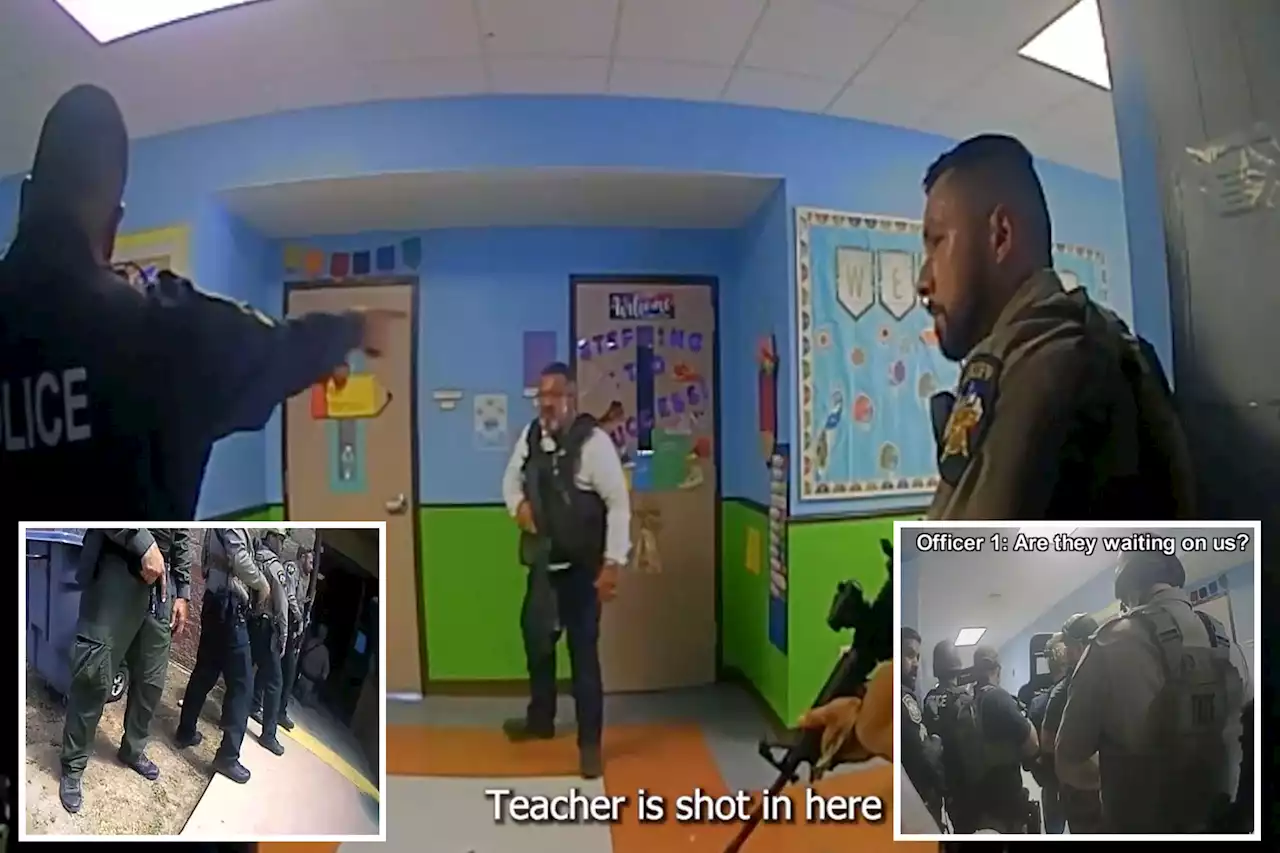 Cops whine about possibly getting shot outside Uvalde during school massacre, new video shows