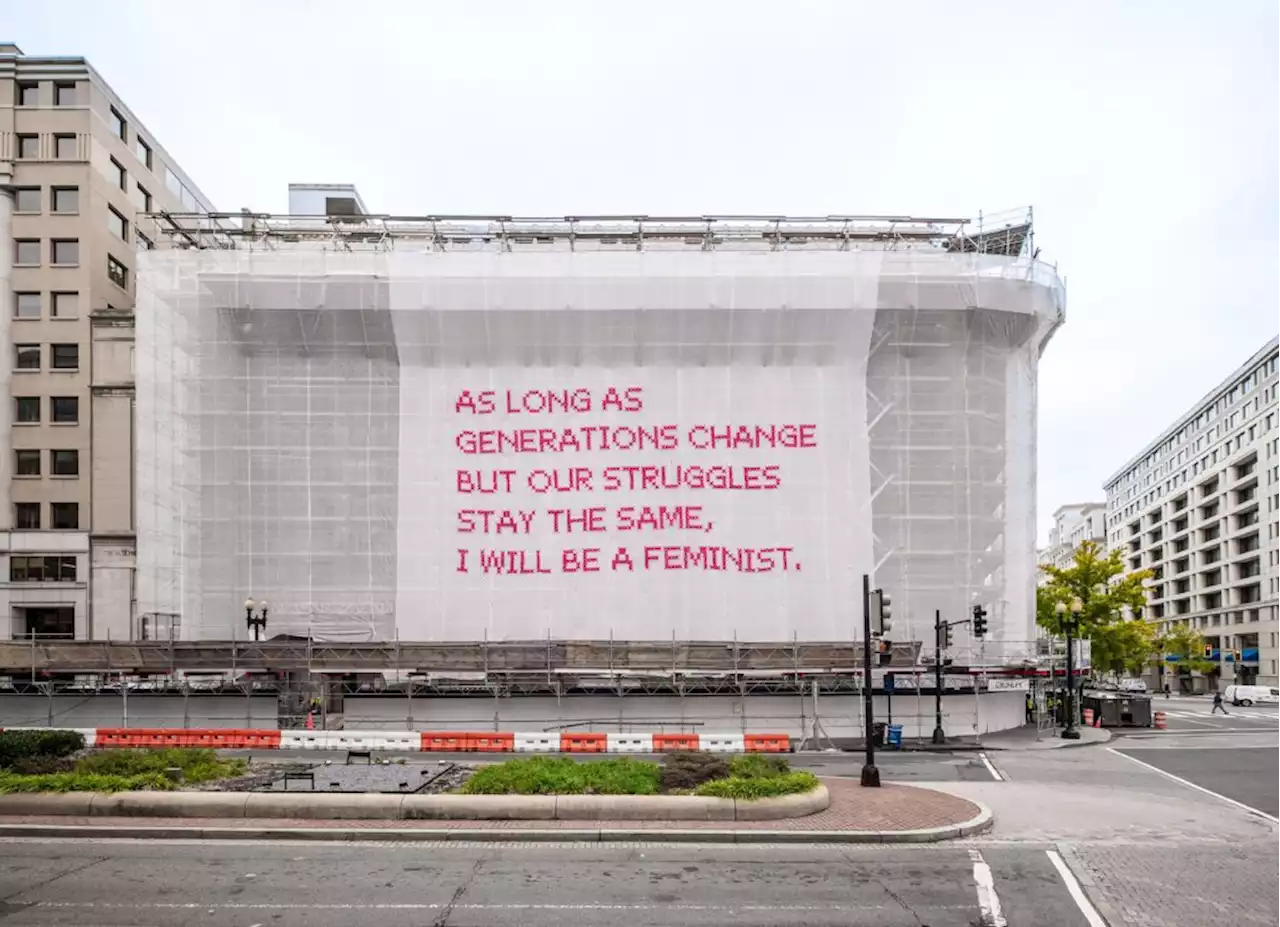 “Large-scale Feminist public art installation” at the National Museum of Women in the Arts - PoPville