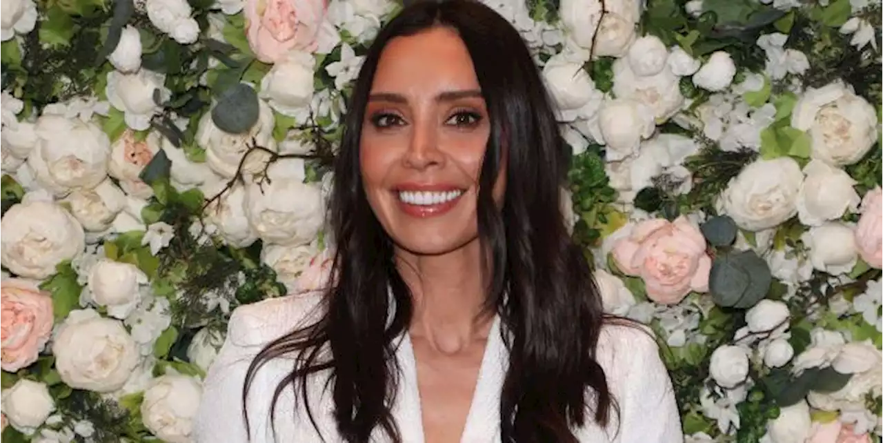 Christine Lampard looks chic in Marks & Spencer cashmere jumper