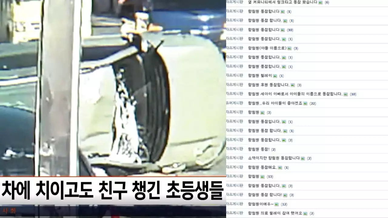 교통사고 당한 초등학생들에 '후원 릴레이' 이어졌다, 이유는?