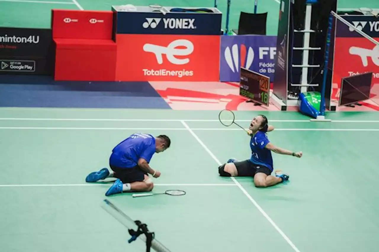 Menegangkan! Rehan/Lisa Tekuk Unggulan, Tembus ke Semifinal French Open 2022