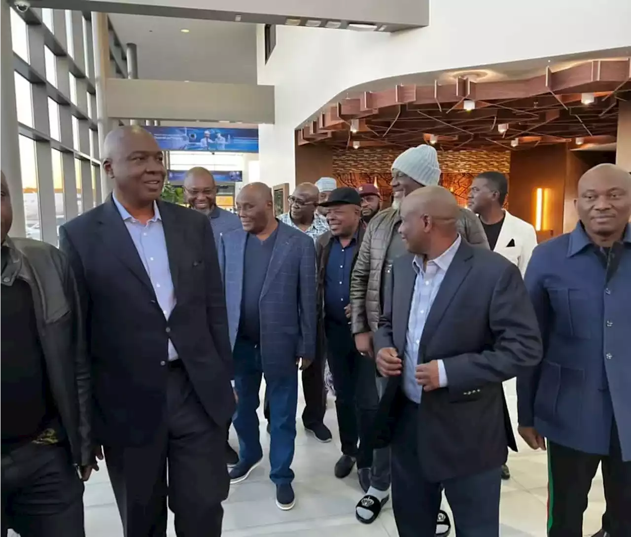 PHOTOS: Atiku arrives Washington, to hold bilateral meeting at US chamber of commerce | TheCable