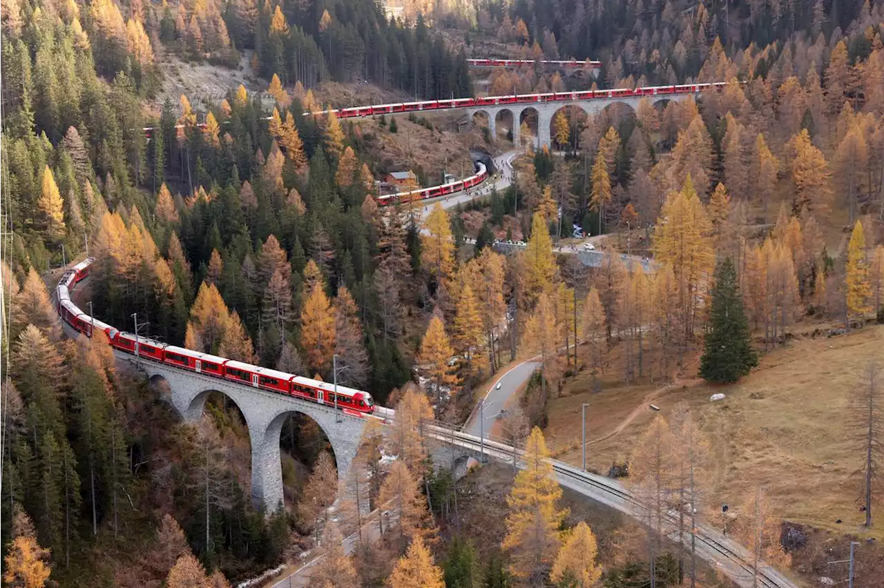 Graubünden: Weltrekord geglückt – der Zug hat das Landwasserviadukt überquert