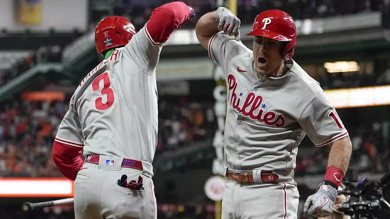 Phillies bring 1-0 lead into World Series Game 2 against Astros