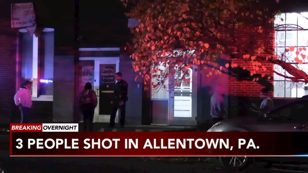 Police: 3 people shot during party at a banquet hall in Allentown