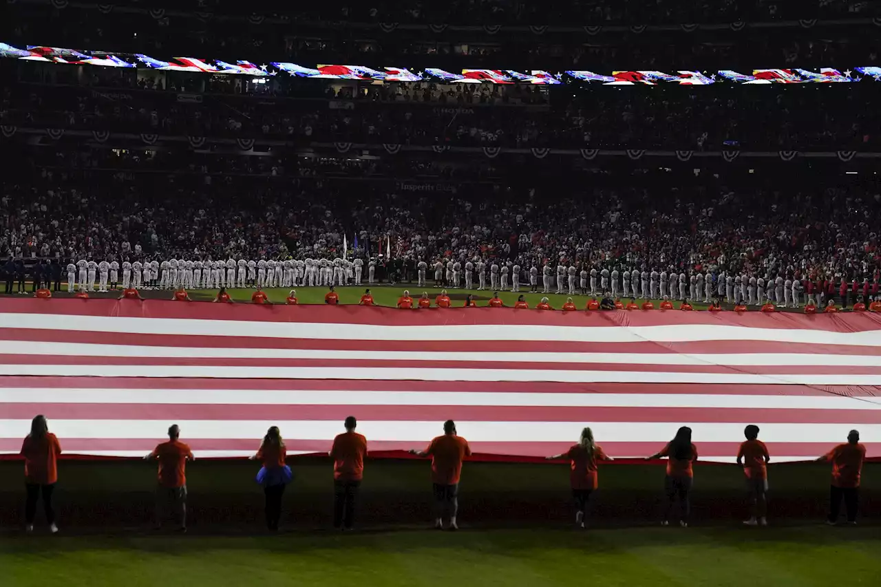 National anthem singer flubs lyrics at World Series opener