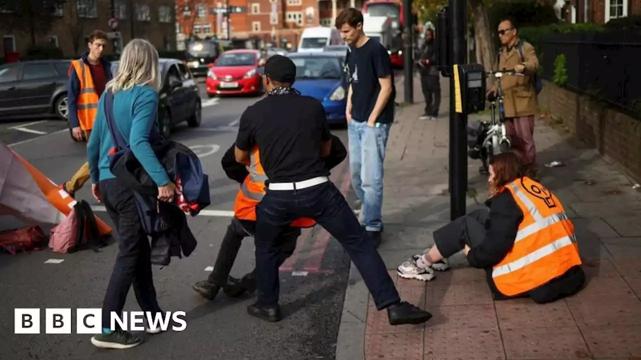 Angry drivers remove Just Stop Oil protesters from London roads