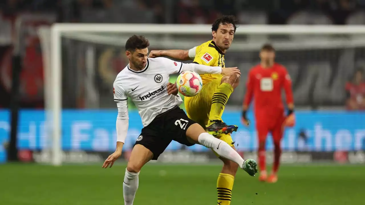 Eintracht - BVB 1:2: Mats Hummels mit Instagram-Fehlpass vor Gegentor