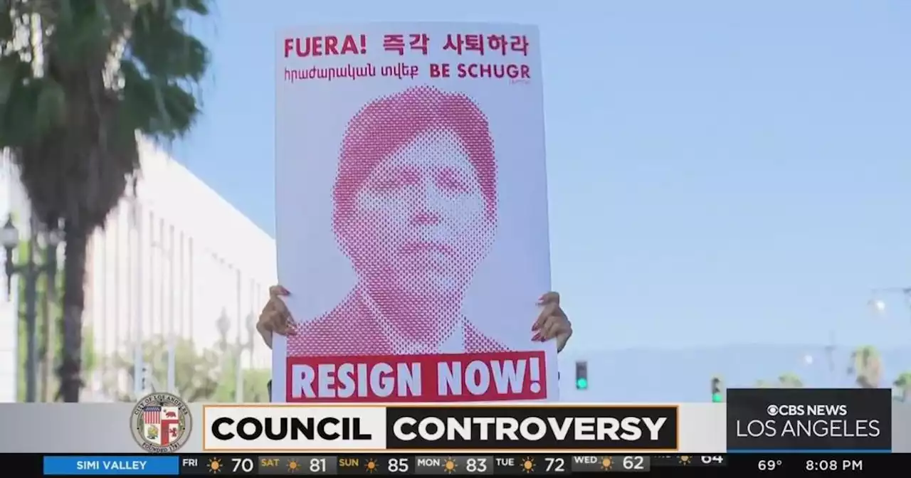 Protestors kept out of LA City Council meeting as chamber reaches full capacity