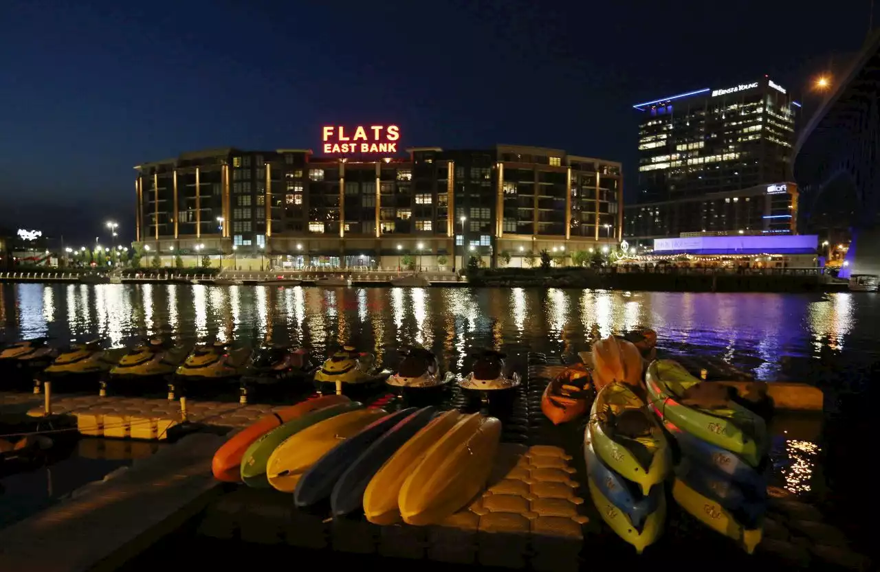 The Flats at East Bank restaurant and apartment building is up for sale