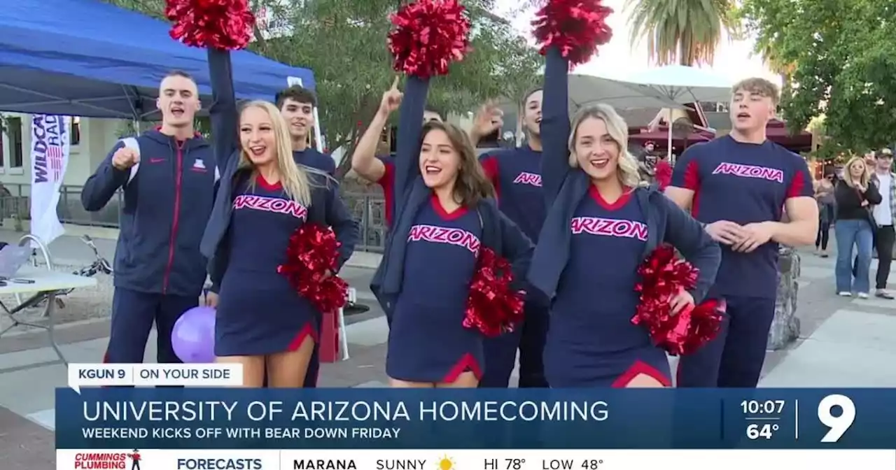 University of Arizona Homecoming weekend kicks off with Bear Down Friday