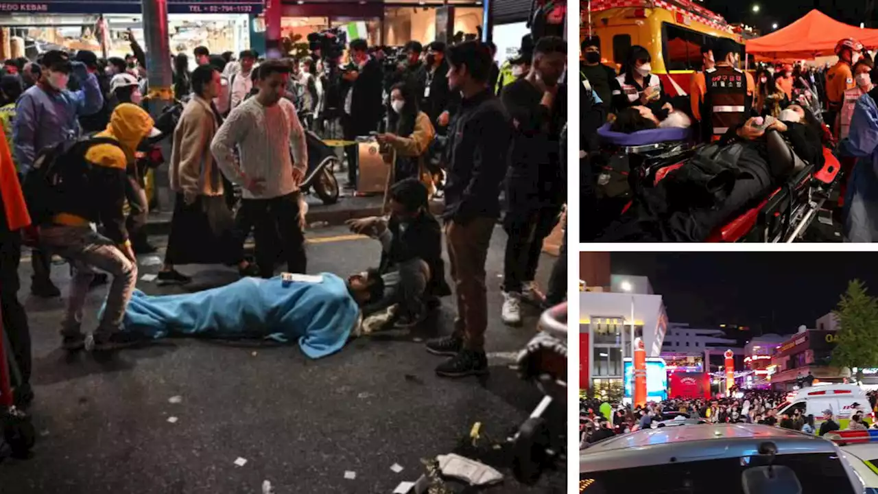 At least 59 dead and 150 injured in Seoul after thousands of Halloween revellers caught in huge stampede