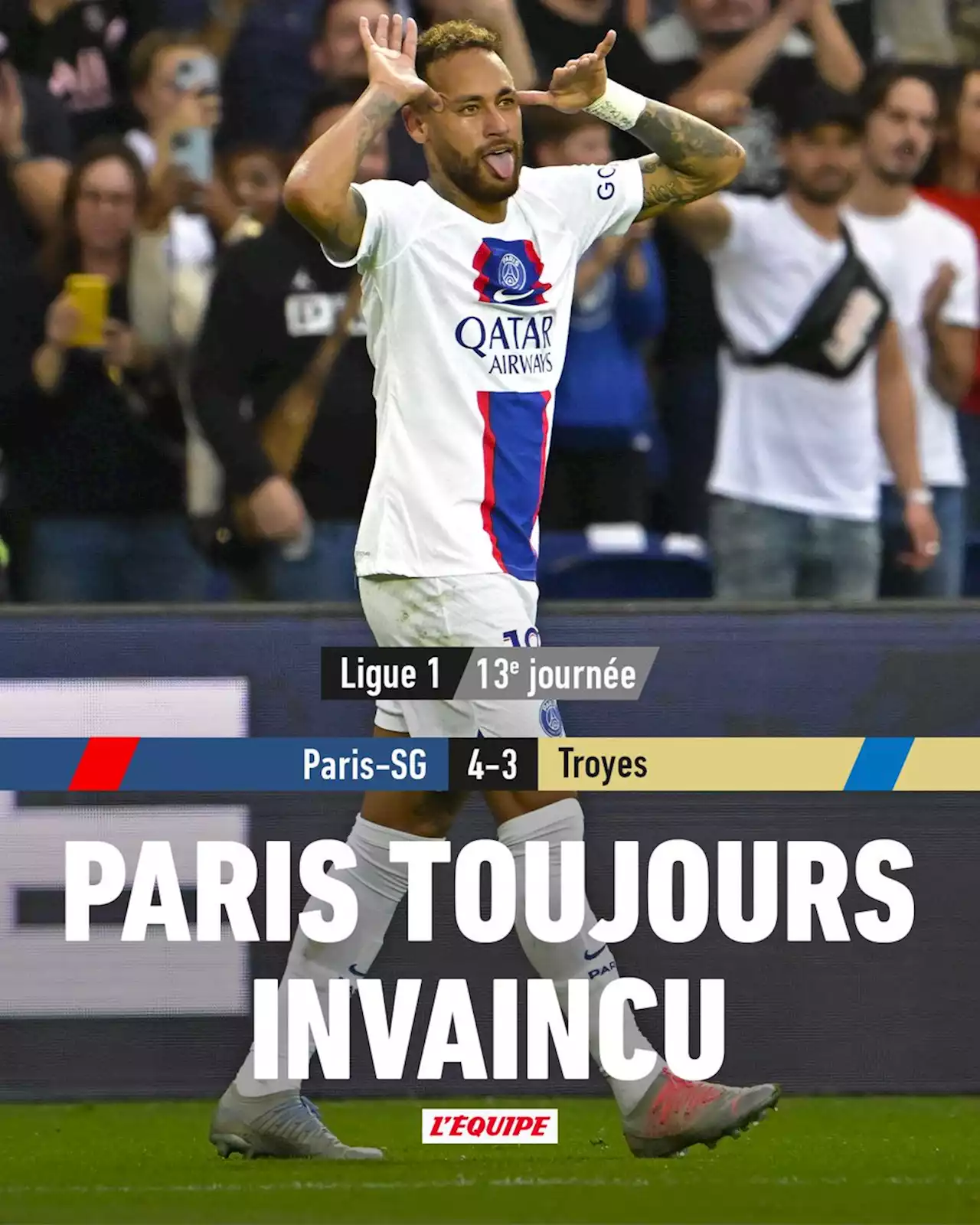 PSG 4-3 Troyes, Ligue 1 Uber Eats, résultat et résumé du match (29/10/2022)