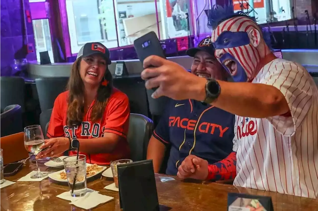 Phillies red amid a sea of Astros orange: Hundreds of Phils fans swarm Houston