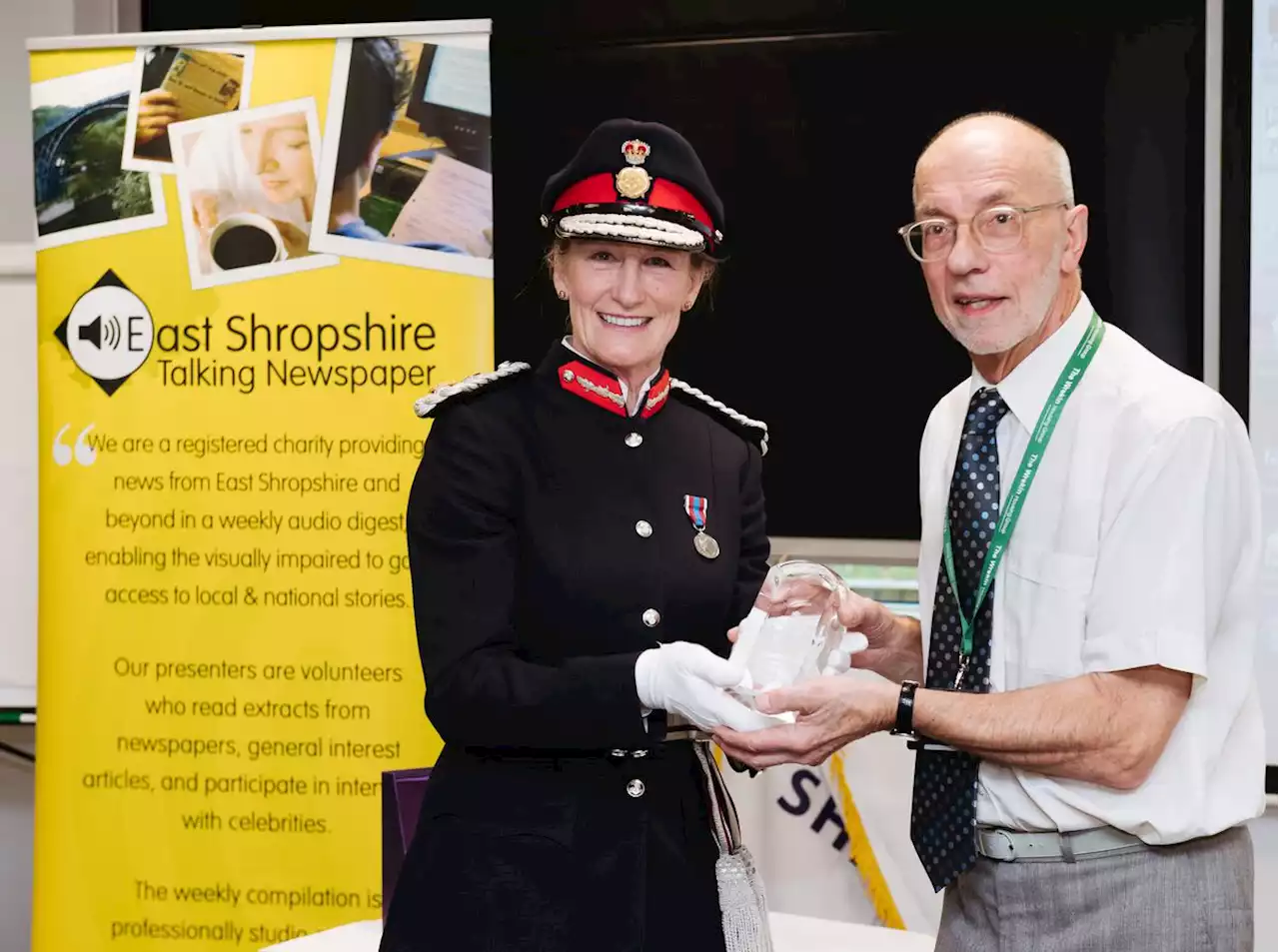 Talking newspaper in Shropshire receives Queen's Award for Voluntary Service