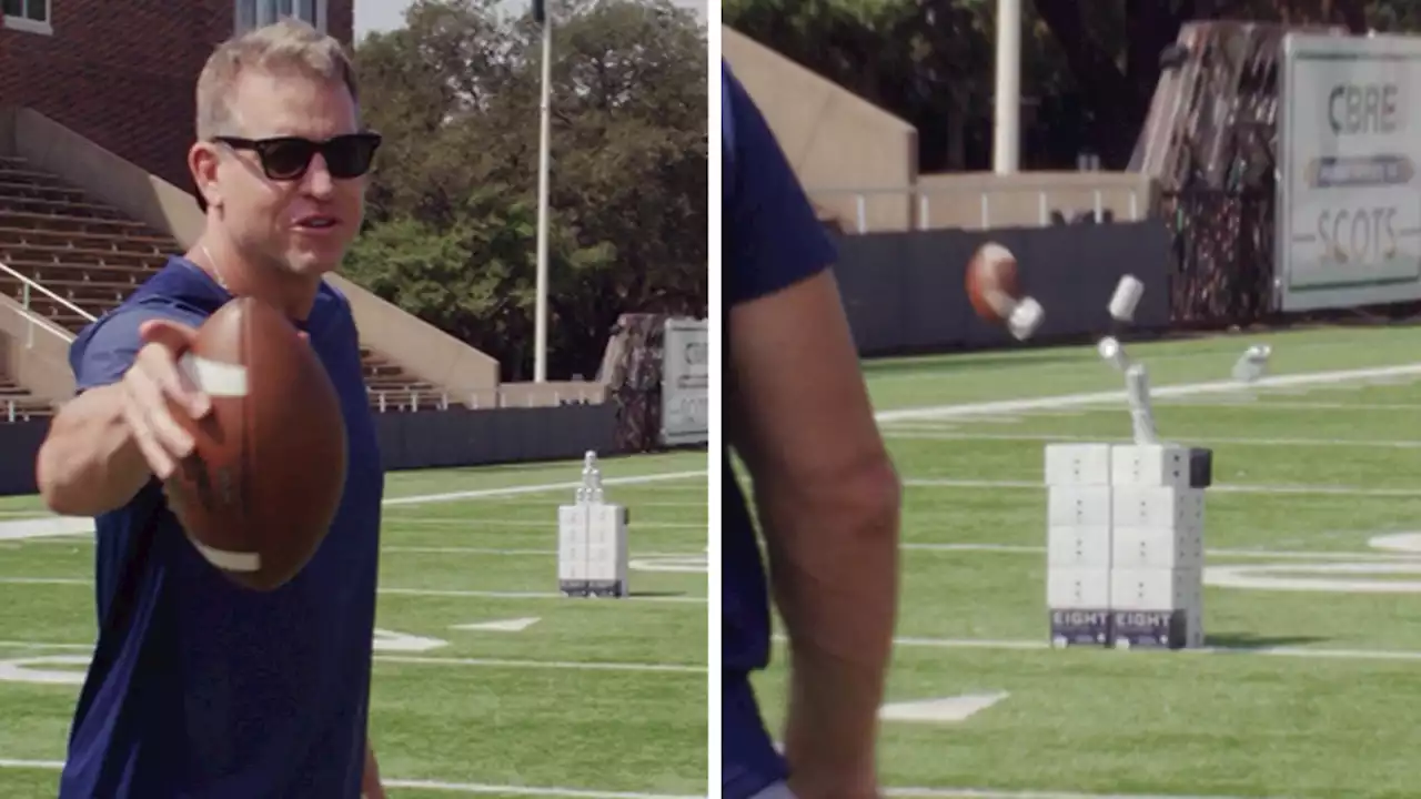 Troy Aikman Shows Off Arm In Viral 'Eight Can Challenge' Video