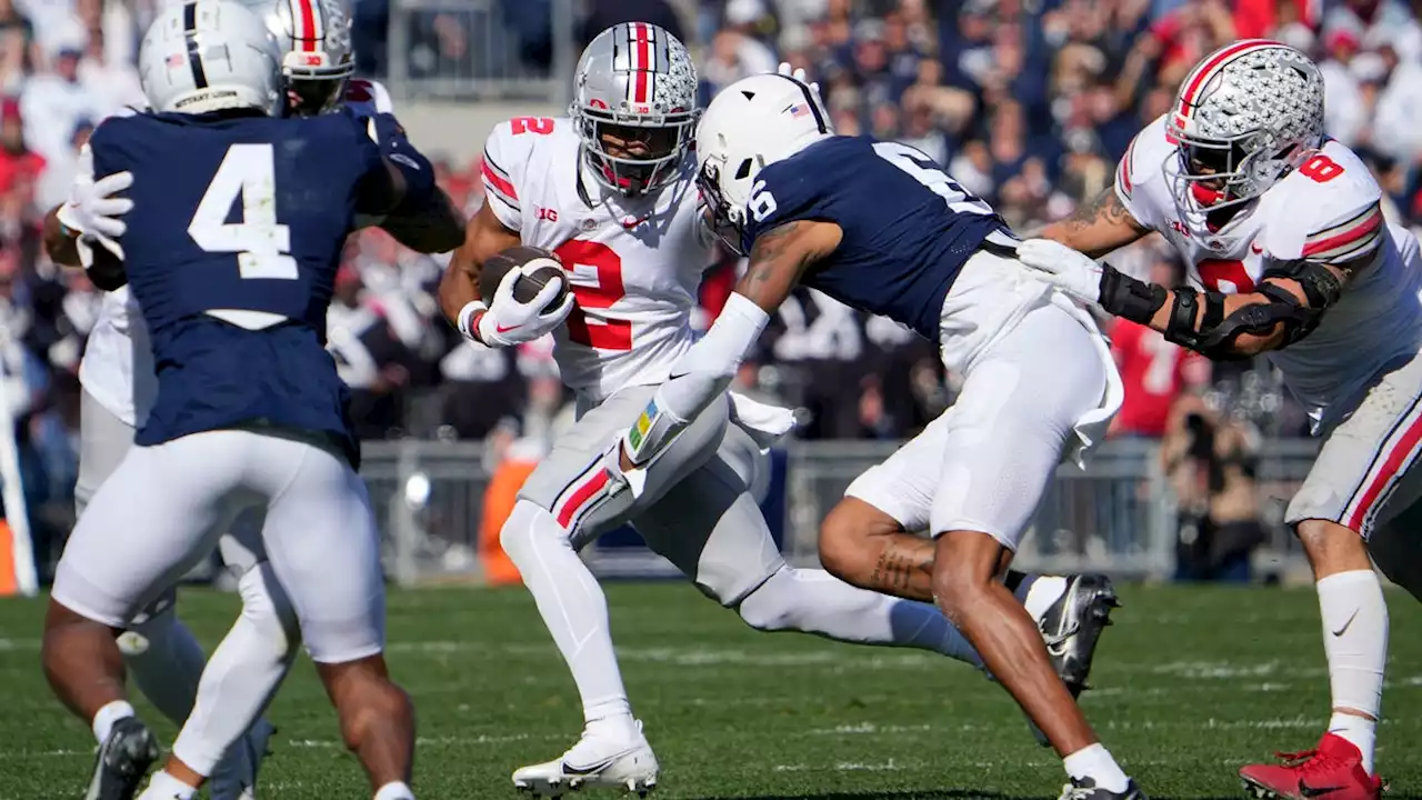 No. 2 Ohio State rallies past No. 13 Penn State with fourth-quarter scoring spree