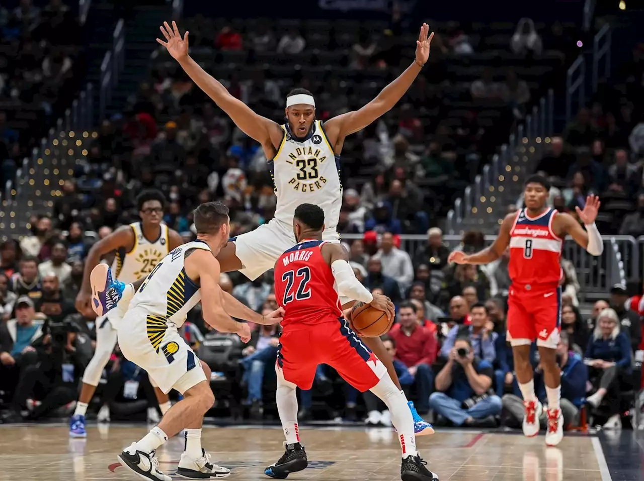 Pacers make Wizards pay for their defensive lapses in loss at home