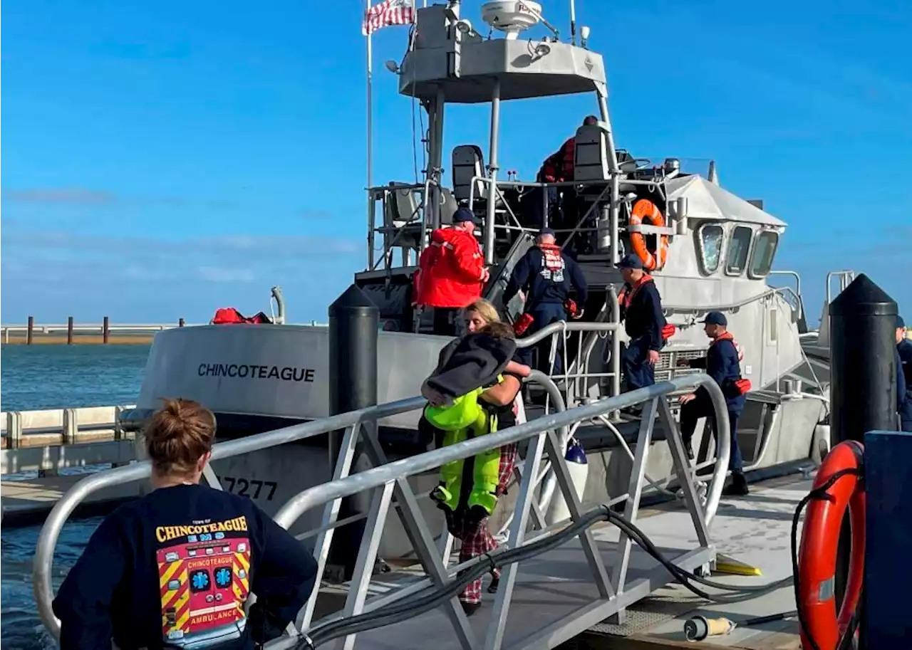 Coast Guard, Woods Hole researchers rescue 13 from sinking vessel off Virginia coast