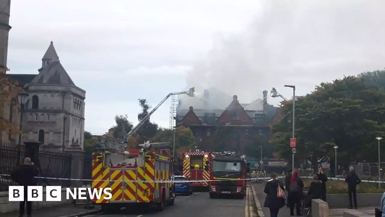 More than 50 firefighters tackle blaze in Cathedral Quarter