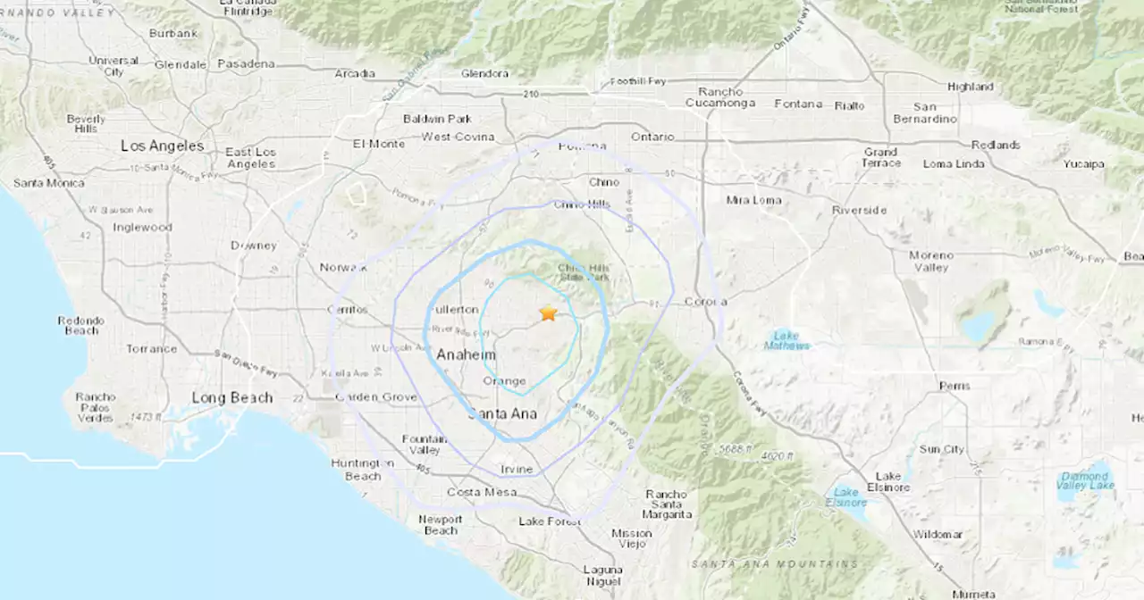 Small earthquake shakes Yorba Linda overnight