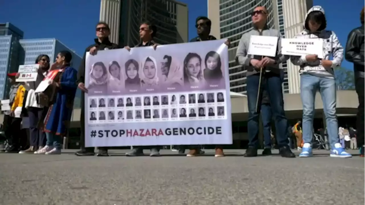 Afghan rally in support of Hazara girls in Toronto