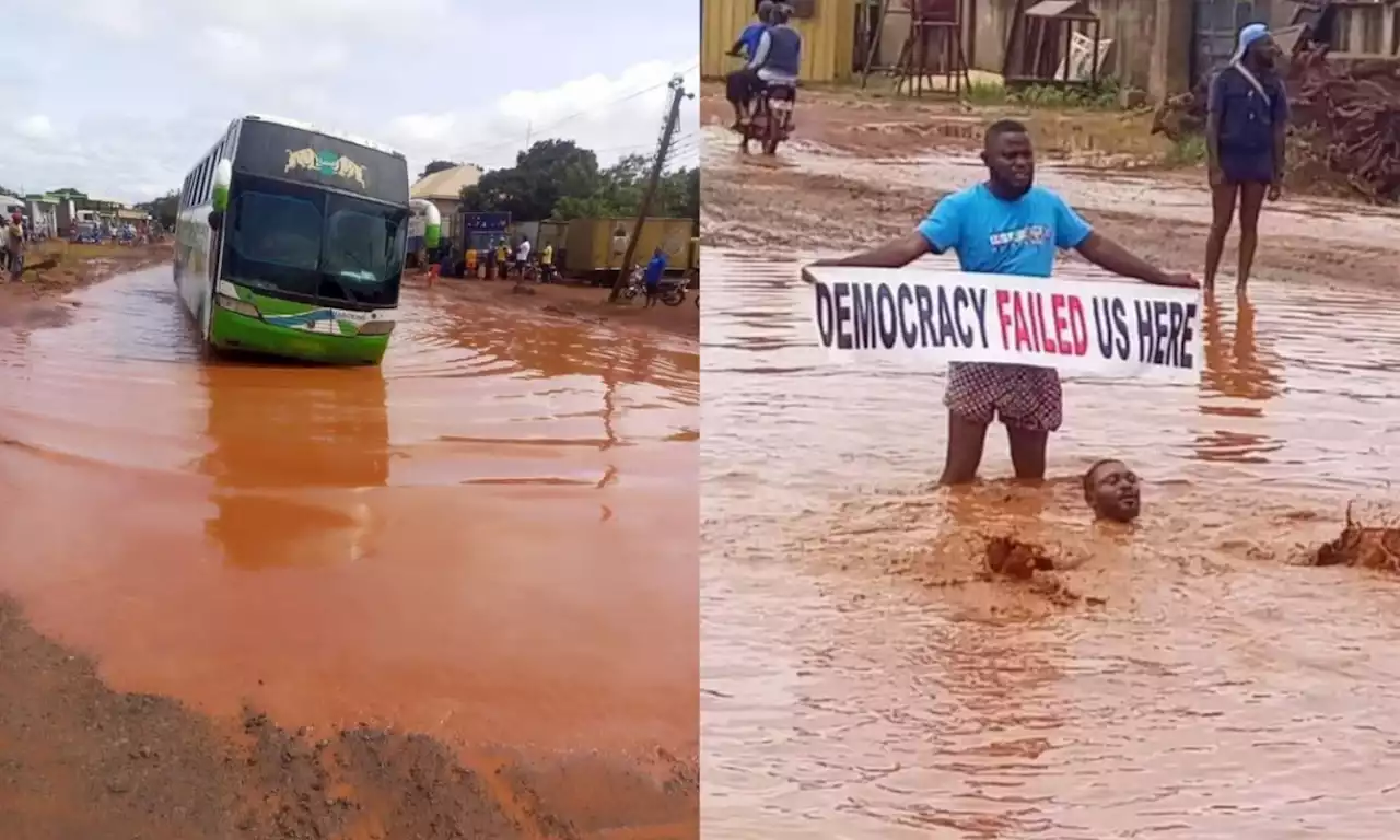 Benue: Democracy failed us - Otukpo residents protest deplorable roads