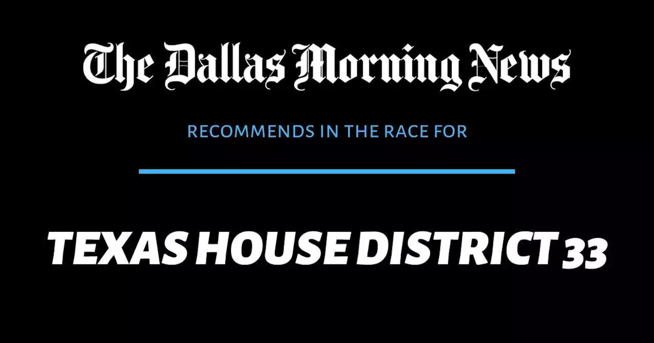 Our recommendation for Texas House District 33