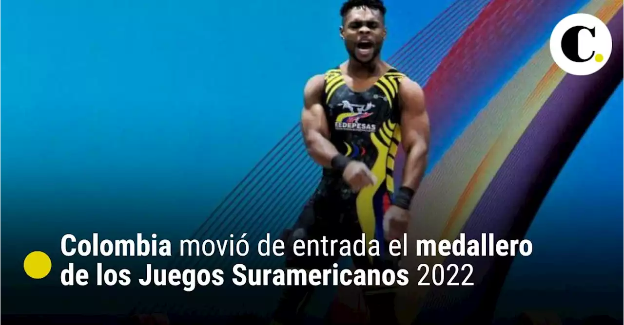 Colombia movió de entrada el medallero de los Juegos Suramericanos 2022
