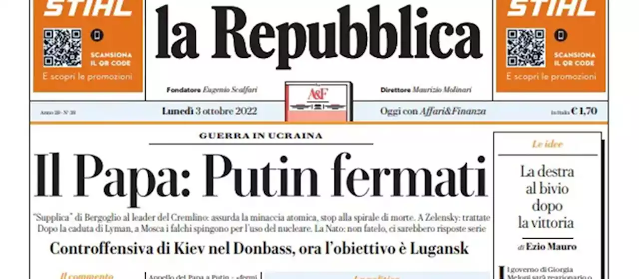 Le prime pagine di oggi - Il Post